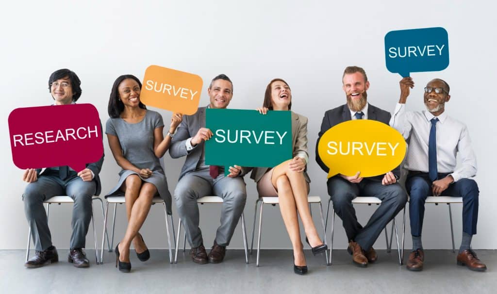 audience survey research concept